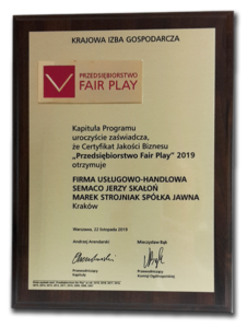 Przedsiębiorstwo Fair Play 2019